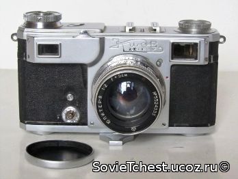 Фотоаппарат "Киев-4А" ("Kiev-4А") № 5510089. Объектив Юпитер-8. Завод «Арсенал» 1958-1980 гг.