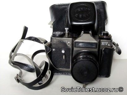Фотоаппарат "Зенит - ЕТ", №9129186 с объективом "Мир – 18". «БелОМО» 1981—1995 гг.